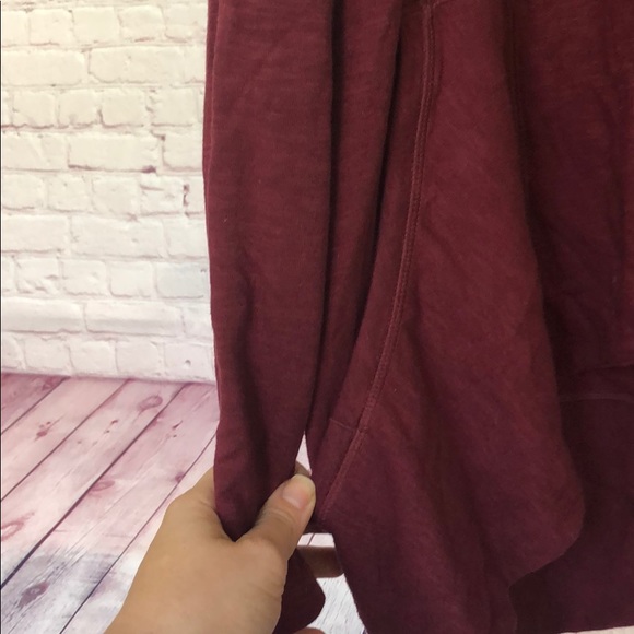 Lucy Burgundy/Wine red open jacket with pockets - Picture 6 of 6